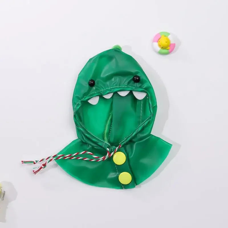 For 17 cm labubu v1/v2/v3 clothes summer doll clothes rabbit ear raincoat for Labubu Outfit DIY Labubu Clothing Gift