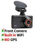 4K+2K Front and Rear Dash Cam Built-in WiFi 3 Inch IPS Car Video Camera WDR Night Vision G-Sensor 24H Parking Mode APP Control