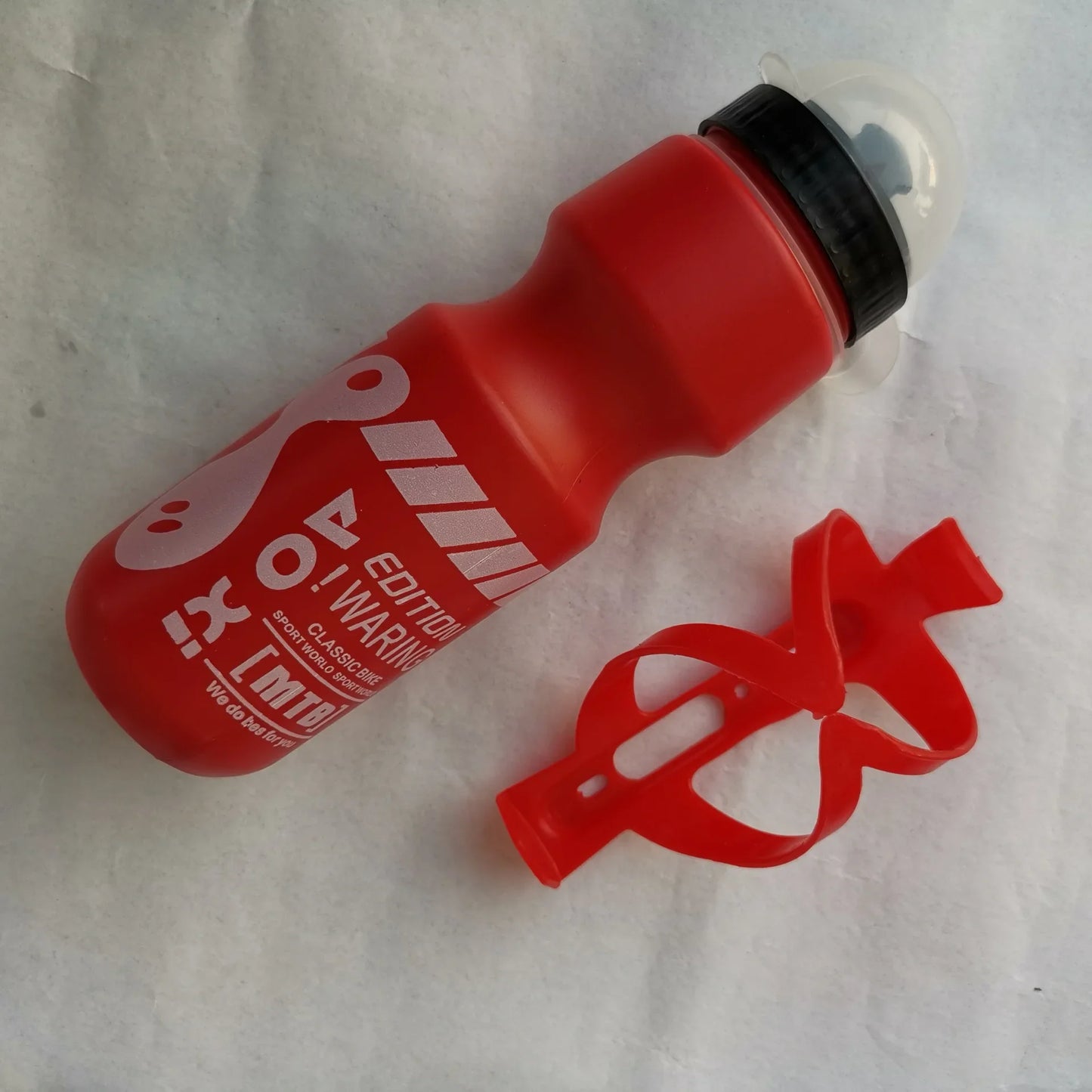 750ML Portable Cycling Equipment Cycling Bottles Mountain Bicycle Water Bottle Outdoor Sport Camping Drink Jug Free Cup Holder