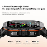 OUKITEL Smart Watch BT20 Sport SmartWatch BT5.2 350mAh 1.96" AMOLED Display