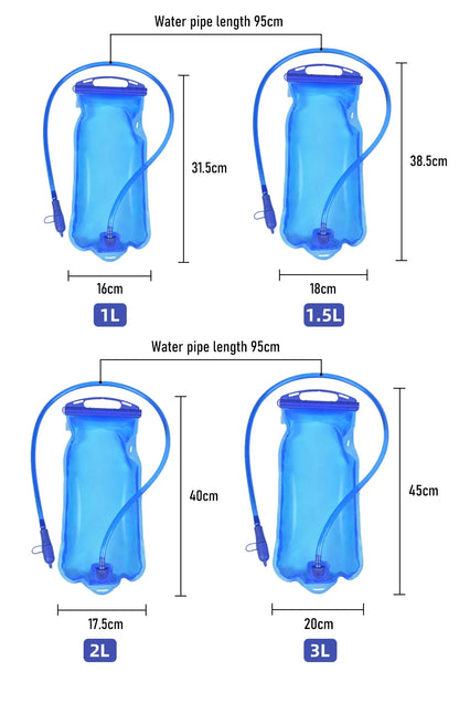 ThinkRider Water Bladder Water Reservoir Hydration Pack Storage Bag BPA Free 1L 1.5L 2L 3L Running Hydration Vest Backpack