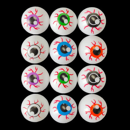 12pcs Halloween Eyeballs Artificial Horror Scary Eye Balls Kids Trick or Treat Prank Terror Props Halloween Decoration 2024
