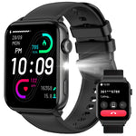 New 2025 Blackview R30 Max Smartwatch with LED Flashlight 1.91'' TFT Screen Health Monitor Bluetooth Watches for Men Women Gifts