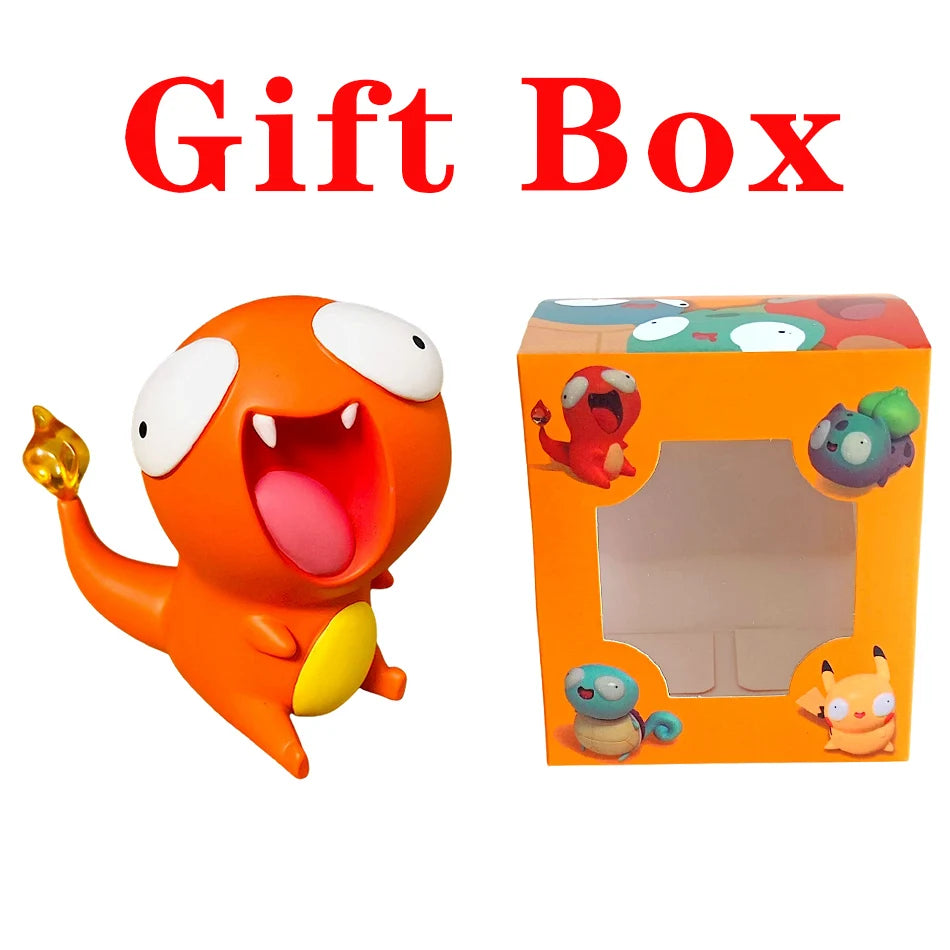 NEW Pokemon Figures Cutes Yusan Silly toys Pikachu Bulbasaur Squirtle Charmander Funny Action Figure Cartoon Doll Model Toys