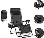 Homfa Folding Sun Lounger Set with Table