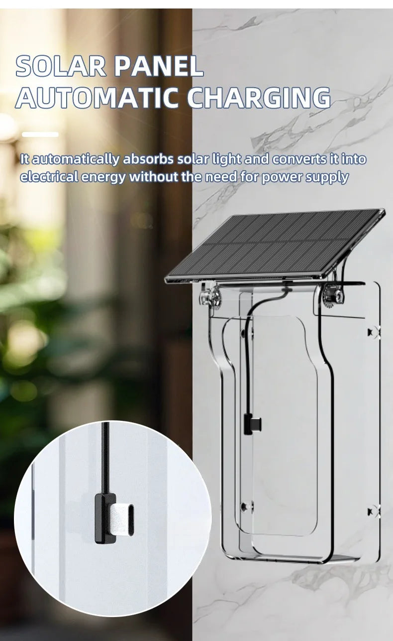 Wireless Doorbell Camera with Solar Cover 1080P Video Intercom Motion Detect Night Vision Waterproof Outdoor Smart Doorbell Wifi