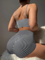 Bikiniset met hoge taille en trekkoord aan de voorkant (2025) - Damesbadkleding en strandkleding