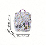 Disney Cute Mickey and Minnie Children's Backpack Girls Cartoon Print Large Capacity Book Storage Kindergarten Baby School Bag