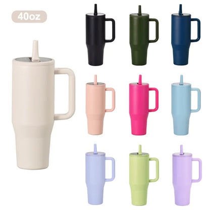 40 Oz Vacuum Flask Cup Thermos water Bottle Thermal Mug Large Capacity Stainless Steel Cold and Hot Tumbler Travel Car coffee