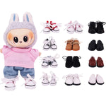 3.8cm Doll Shoes For 17cm labubu Clothes,For 11.8 Inch Babi Doll Girl's Toys Birthday Christmas Gift