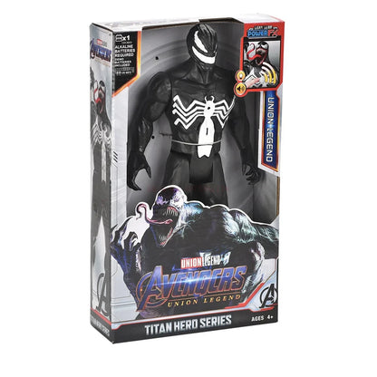 Action Toy 30cm Marvel Avengers Toy Thanos Hulk Spiderman Iron Man Captain America Thor Black Panther With Sound And Light