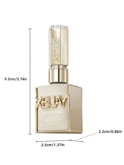 15ml Glass Top Coat Long Lasting Clear Rubber Top Coat LED UV Strengthen Nails High Gloss Top Finish Gel Nail Polish