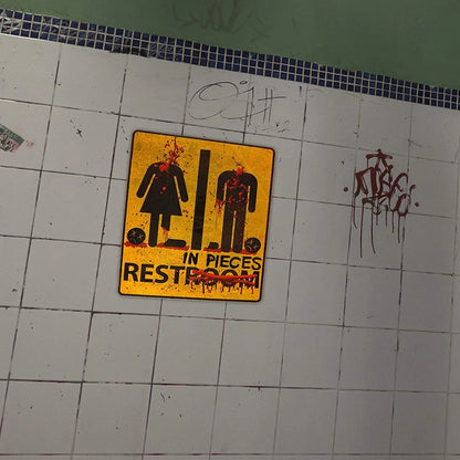 Halloween Horror Night Mural Stickers Bloody Stickers Bathroom Toilet Stickers Mock Bathroom Glass Horror Stickers Decoration