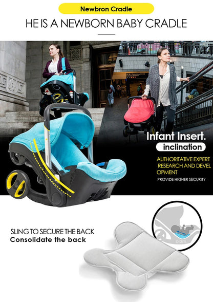 Ultralichte 4-in-1 Kinderwagen met Autostoel