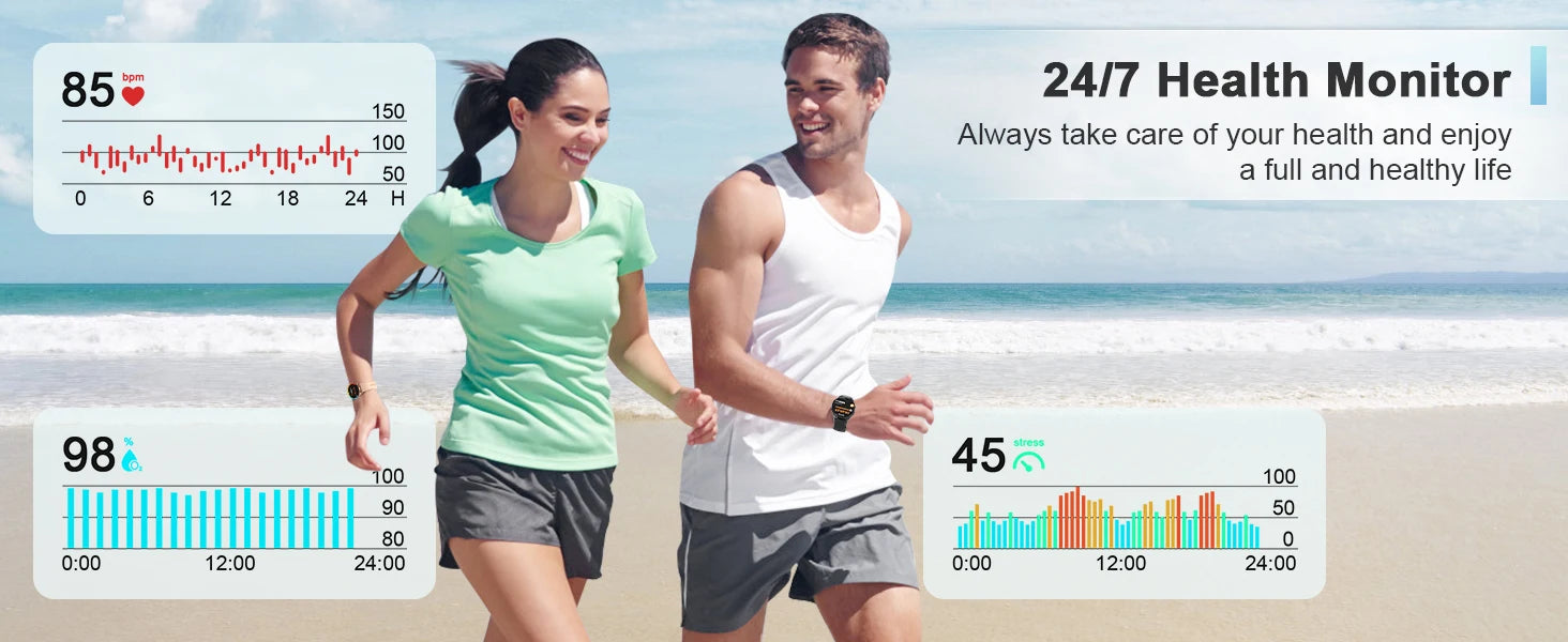 Blackview X20 Smart Watch with Health Monitoring Fitness Tracking 1.43” HD AMOLED Screen Bluetooth Watches for Men Women Gifts