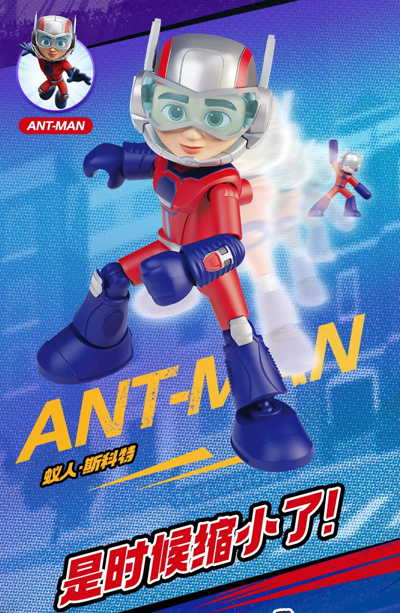 In Stock Genuine Blokees Marvel Spidey Amazing Friend Spider-Man Miles Ant-Man Anime Figure Action Figure Model Collection Toys