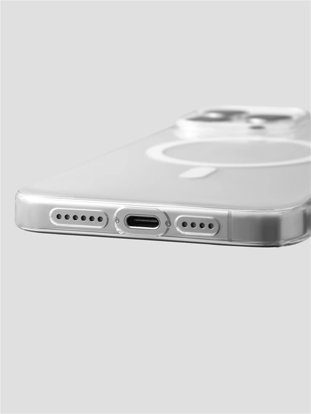 Ultra Thin Hard PC HD Transparent Magnetic Case For iPhone 17 Pro Max 16 15 14 Plus 13 12 Magsafe Wireless Charge Clear Cover