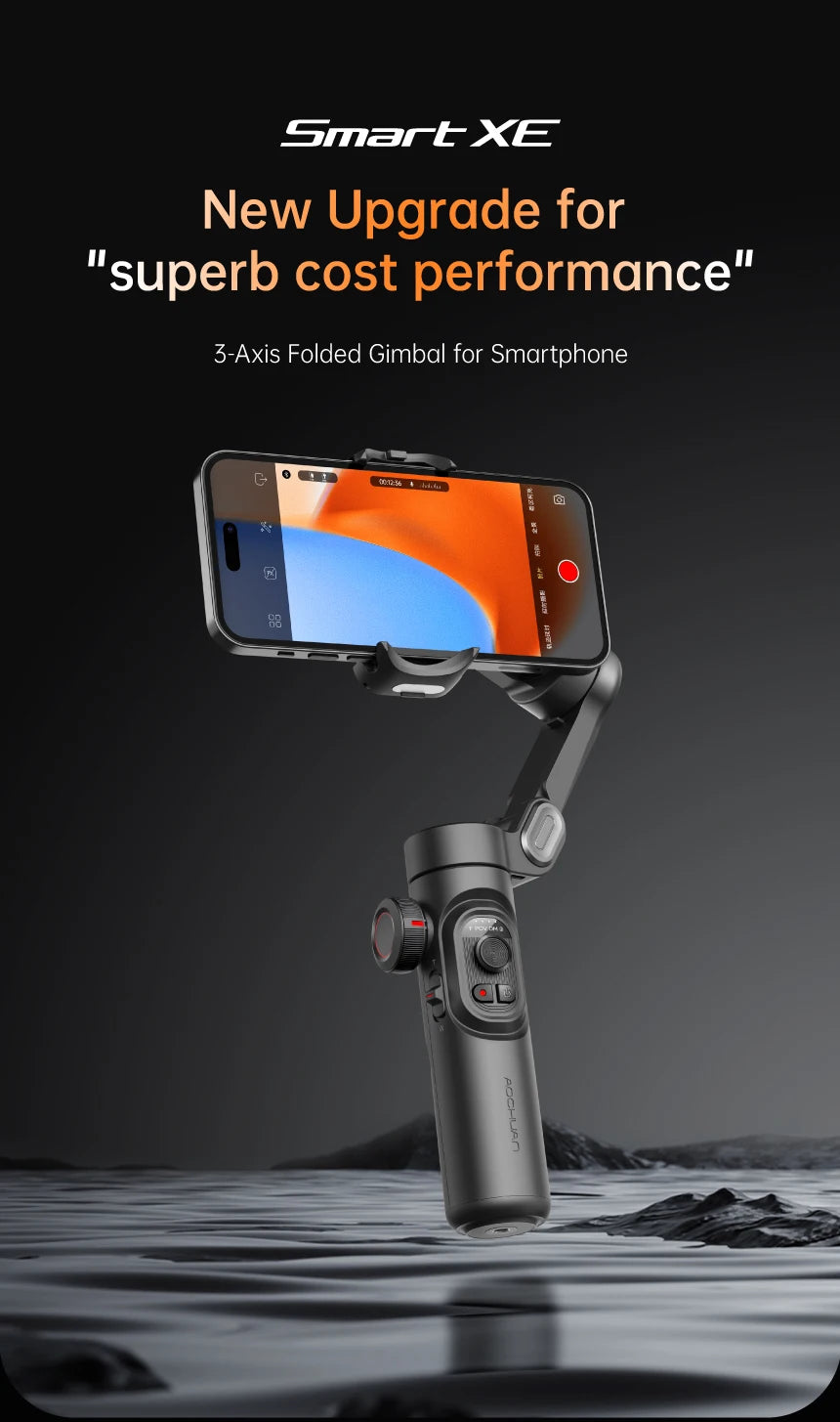 Smart XE 3-Axis Smartphone Gimbal Stabilizer with Fill Light