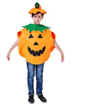 Halloween Pumpkin Grament Costume Cosplay Clothing Hat Set Halloween Party Supply Christmas Halloween Gift for Adult and Kid