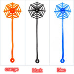 15Pcs Fun Kids Birthday Party Favor Mini Sticky Spider Web Toy Gift Bag Giveaway Pinata Filler Halloween Carnival Party Supplies