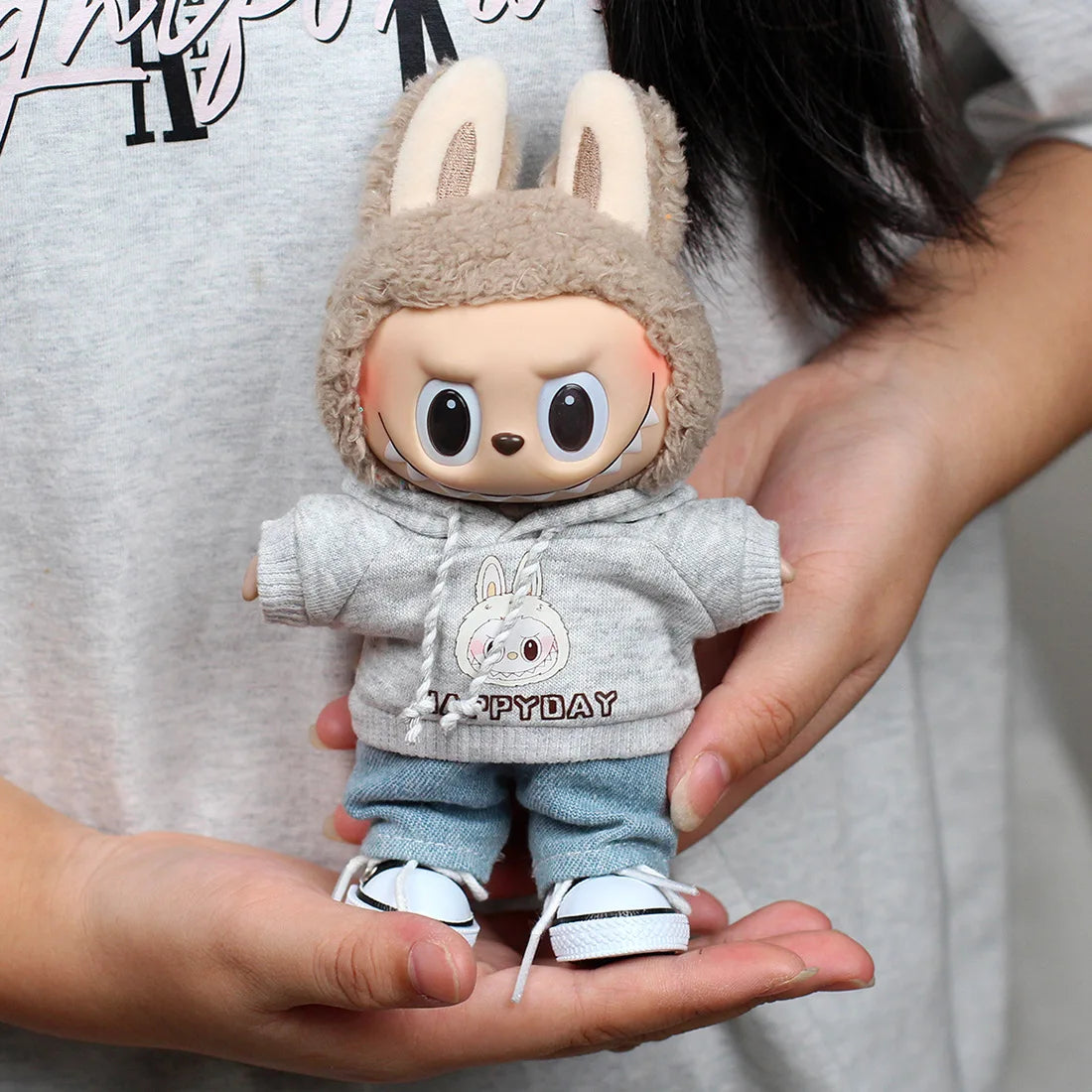 LABUBU Universal Clothes, Doll Cute Hoodie Diy Accessories, Popmart Bubble Mart Doll Accessories