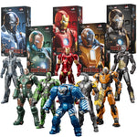 ZD Toys Iron Man MK15 MK16 War Machine MK2 Action Figure Iron Man Mk47 MK35 Red Snapper 1/10 Scale Iron Man Collections Gift