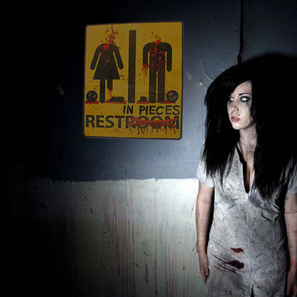 Halloween Horror Night Mural Stickers Bloody Stickers Bathroom Toilet Stickers Mock Bathroom Glass Horror Stickers Decoration