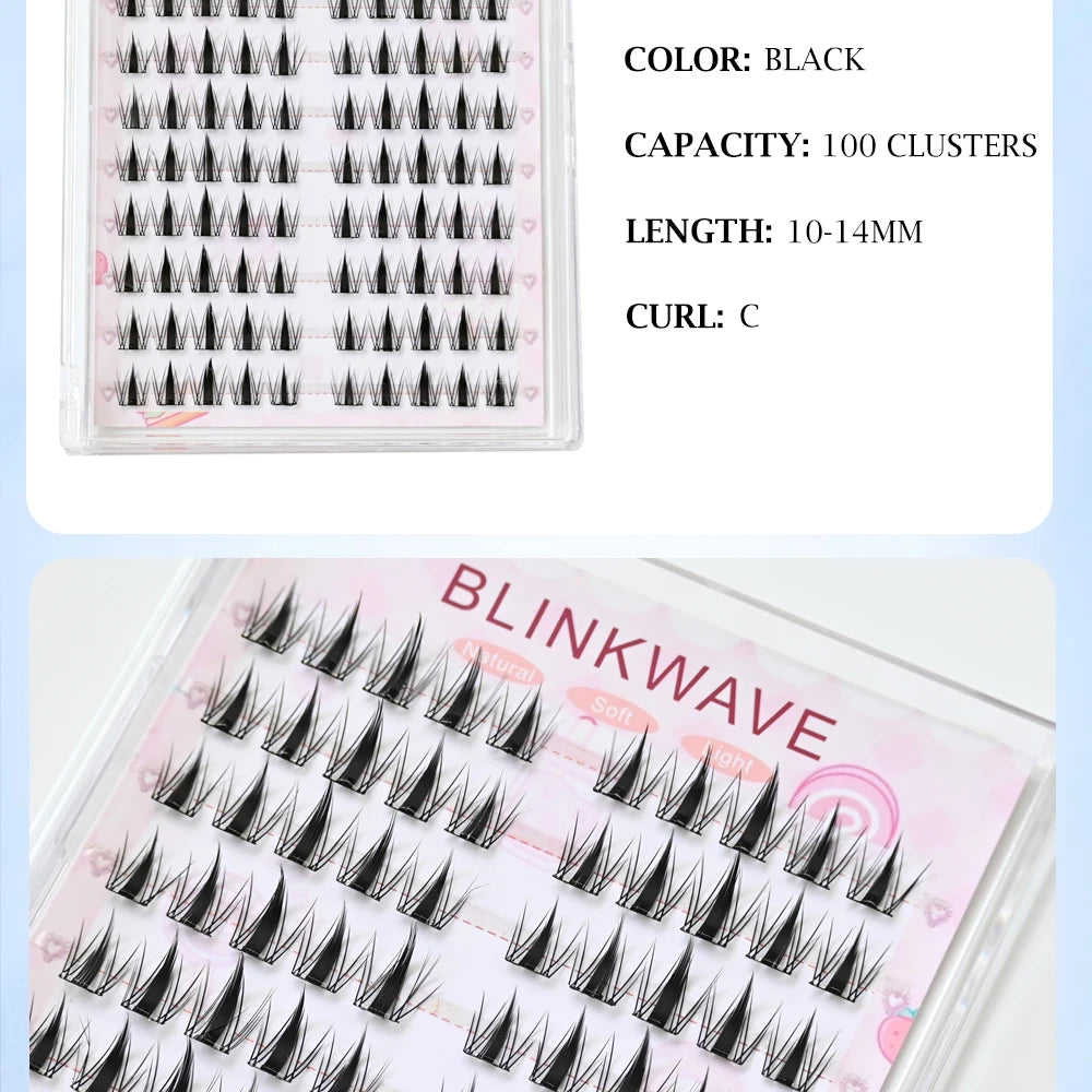Upgraded Sunflower False Eyelashes No Glue Fake Lashes  Natural Reusable Band-Free Lashes Manga Lash Makeup Korean