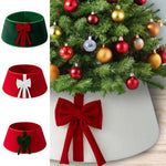 Rustic Christmas Tree Skirt Collar Tree Base Stand Cover Artificial Holiday Decor Skirt Basket Xmas Holiday Home Party Decor
