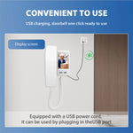 Video Door Phone System 3.5 Inch IPS Screen Wireless Doorbell with Camera Doorphone Telephone Style Wireless Doorbell Intercom