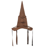 Fashion Movies Witch Wizard Hat Sorting Hat Leather Halloween Party Props Dress Up Hat Men Cosplay Costume Accessories