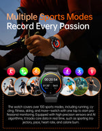 2025 New Health Analysis ECG+PPG Smart Watch Body Fat Uric Acid Blood Pressure Heart Rate Tracker NFC Smartwatch For Android IOS