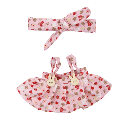 Doll Bedding Furniture For labubu 17cm Plush Doll Clothes Accessories Girl‘s Toys Birthday Christmas Gift