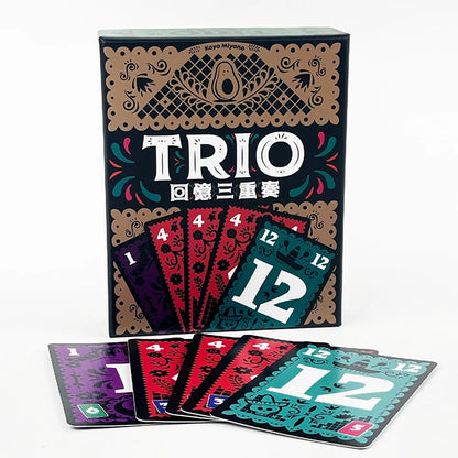 Trio – Jeu de Cartes Stratégique pour Famille, Amis & Couples | Jeu de Soirée Amusant & Interactif