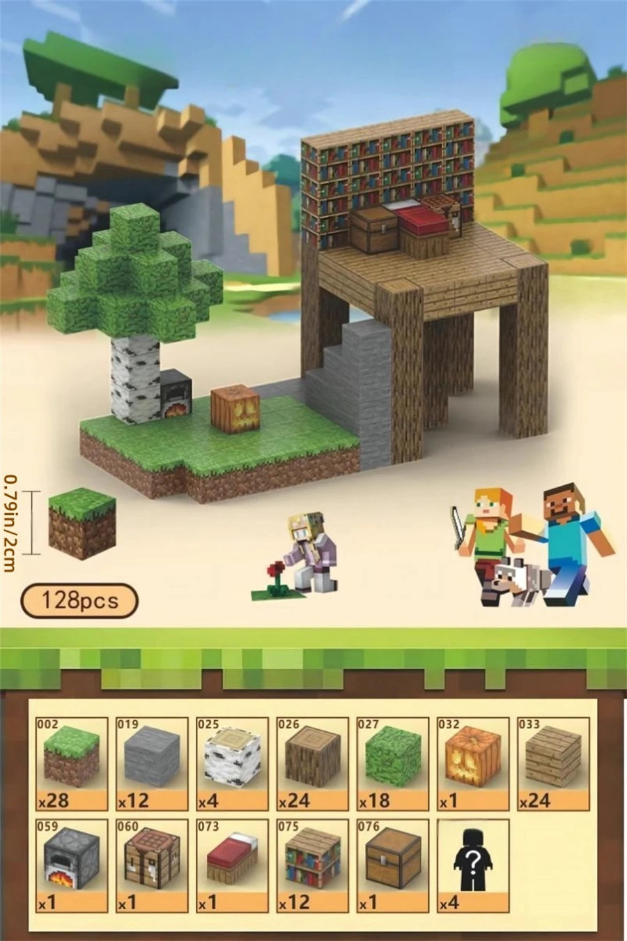 Creative Magnetic Building Block Bricks My Famous Scene World Architectural Set DIY Model Kids Toy Christmas Gifts for Boy Girls