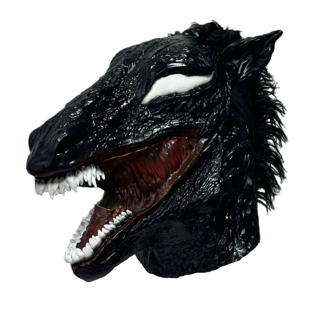 New Superhero Venom 3 Long Tongue Mask Cosplay Latex Masks Horror Party Helmet Props Supplies Novelty Masks Christmas Halloween