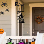 Halloween Silhouette Metal Sign, Witch Metal Silhouette, Witch Silhouette Yard Sign, Outline Wall Decor, Metal, for Halloween Decor