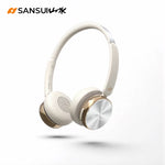Sansui DT11 ANC Wireless Bluetooth 5.4 Headphone -45dB Active Noise Reduction Headsets 50H Playtime Over Ear Retro Earphones