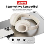 Original Lenovo TH54 Head Mounted Wireless Bluetooth 5.4 Earphones Over-Ear HIFI Stereo Music Game Noise Canceling Sport Earbuds