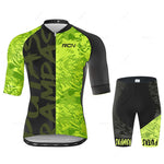 2025 RCN Pro Team Cycling Jersey Set – Men’s Short Sleeve Road Bike & MTB Racing Kit, Breathable Summer Bicycle Clothing with Bib Shorts