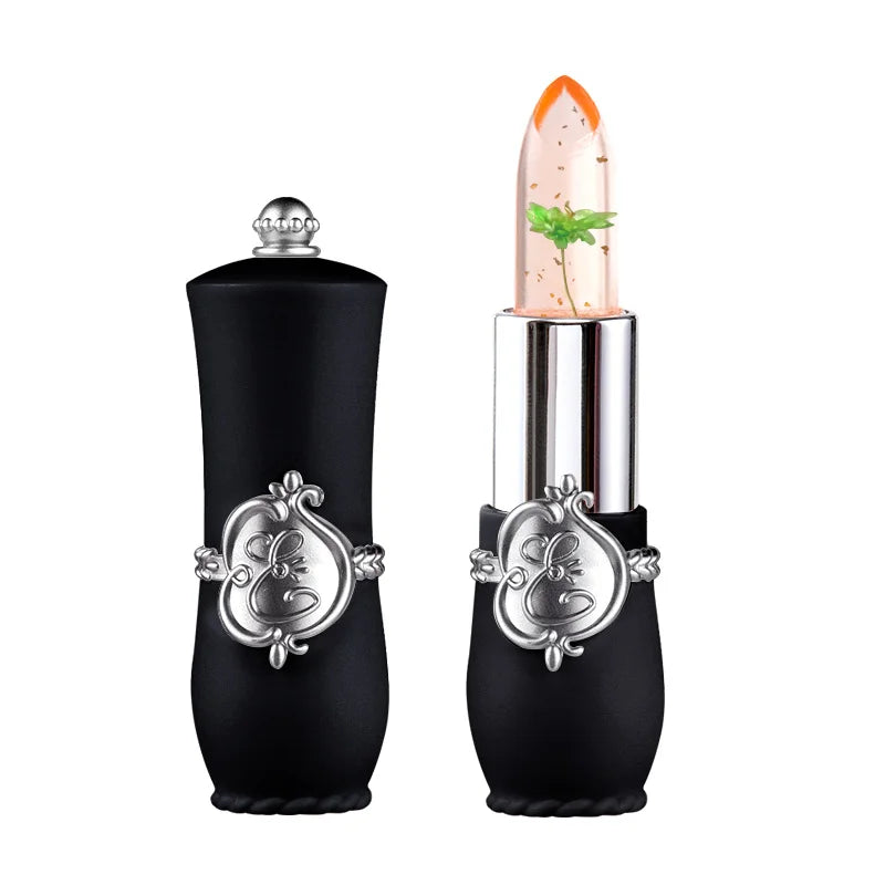 Flower Jelly Lipstick Set Temperature Change Moisturizer Flower Lip Stick Long Lasting Lip Balm Magic Color Change Lip Gloss Set