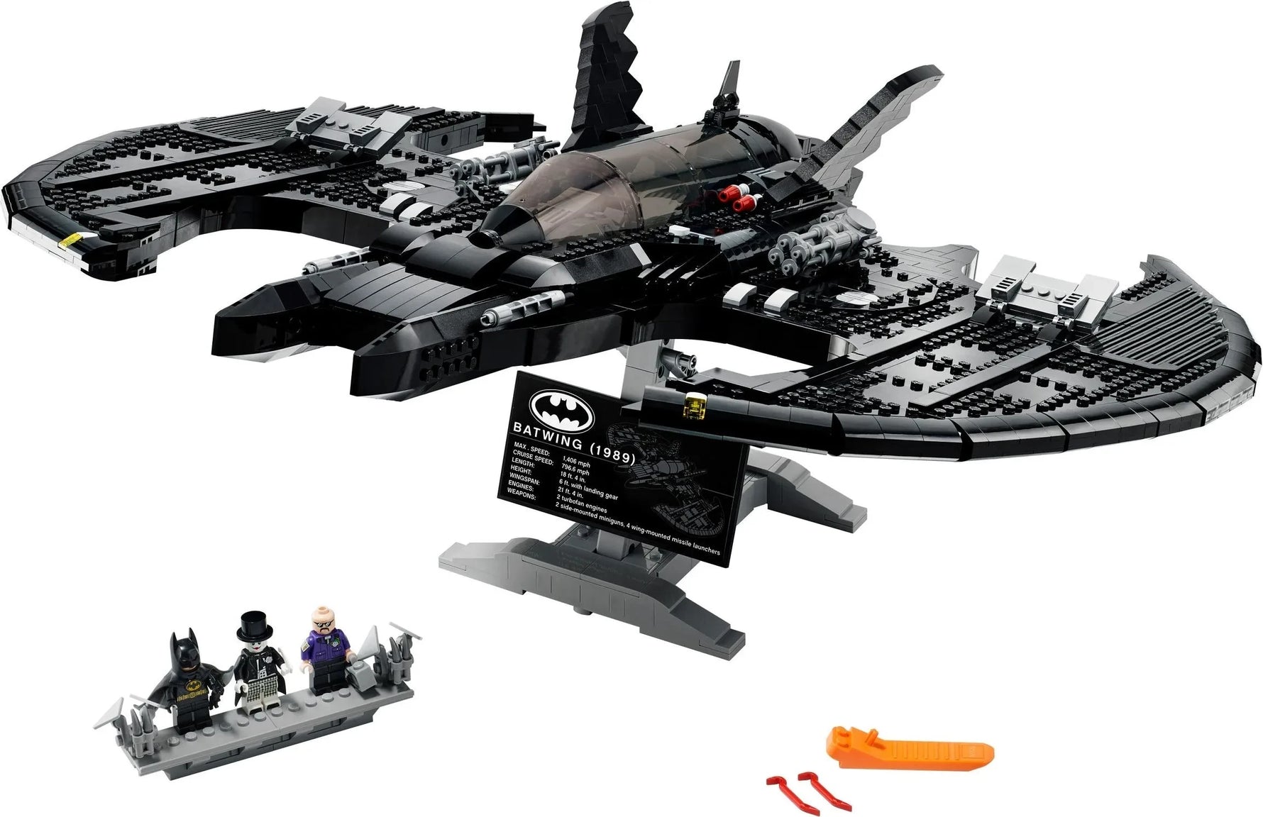 2363pcs1989 Batwing Fighter Series building blocks 76161 children's boys Large Assembled Brick toys