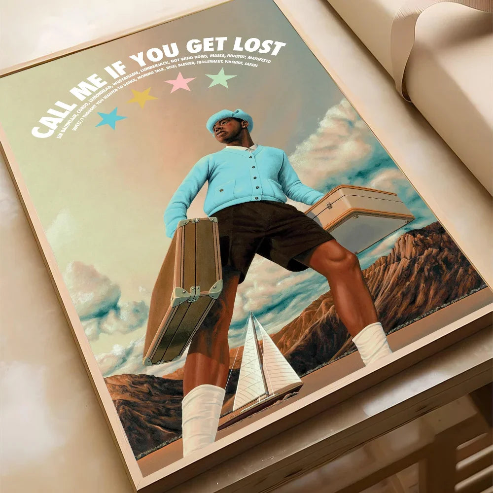 Rapper Tyler The Creator Flower Boy Poster Canvas Painting Modern Home Living Room Bedroom Caf É Bar Room Decoration Wall Art