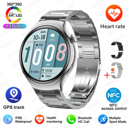 2025For HUAWEI Smart Watch Women GPS Trajectory Heart Rate Blood Pressure NFC Bluetooth Call 1.27inch AMLOED Smartwatches Ladies