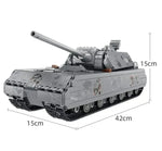 Military Heavy Tank Panzer VIII Maus Building Blocks German WW2 Soldier Police Army Weapons Bricks Children Toy Gifts for Adults