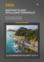 S808 PRO Drone 5G GPS Professional 8K Dual Camera 3-axis Anti-Shake Gimbal Obstacle Avoidance Wifi FPV Brushless Drone