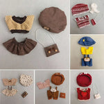 20cm Cotton Doll Lovely Princess Dresses Plush Dolls Clothes Dresses Skirt Decoration Skirt With Cartoon Headband Accessories