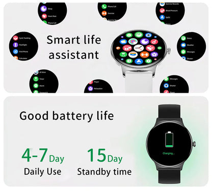 2025 Ultra-thin Durable Women Smart Watch 1.43" Amoled Screen Wireless Call Sports Health Fitness Women Watches For Android iOS