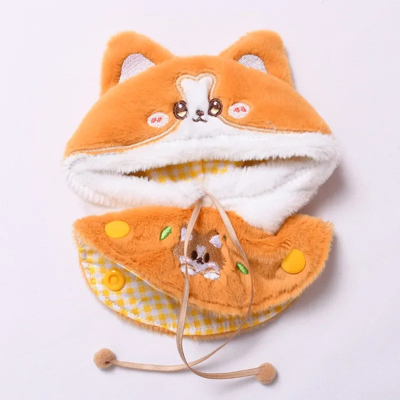 Only Clothes  for Labubu Doll Clothes Puppy Shark Cape Cape Fashionable and Cute Set Change Clothes