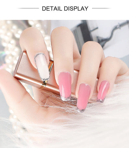 15ml Poly Nail Gel Set ,Pure Color Acrylic Extension Gel ,Quick Crystal Builder Nail Gel for Art Design ,Extend Nail Fingertips